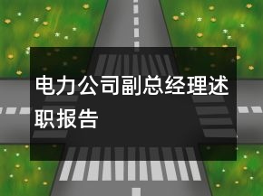 電力公司副總經(jīng)理述職報告