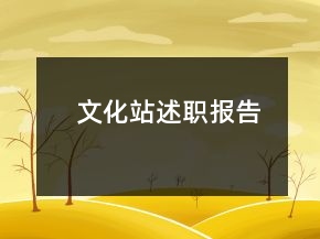 文化站述職報告