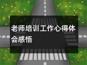 老師培訓(xùn)工作心得體會(huì)感悟