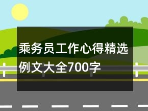 乘務(wù)員工作心得精選例文大全700字
