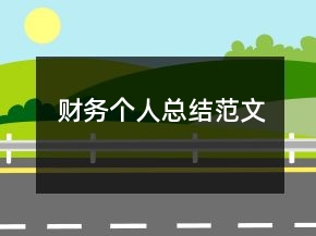 財(cái)務(wù)個(gè)人總結(jié)范文