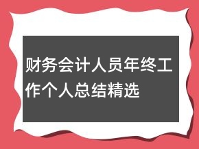 財務(wù)會計人員年終工作個人總結(jié)精選