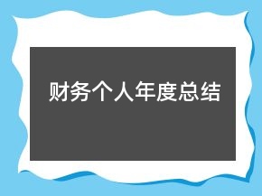 財務(wù)個人年度總結(jié)