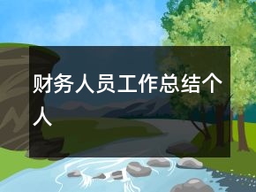 財務(wù)人員工作總結(jié)個人