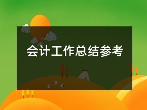 會(huì)計(jì)工作總結(jié)參考