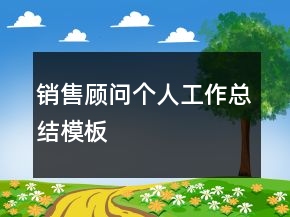 銷售顧問個(gè)人工作總結(jié)模板
