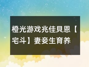 橙光游戲兆佳貝恩【宅斗】妻妾生育養(yǎng)成經(jīng)營(yíng)第四年快速通關(guān)攻略
