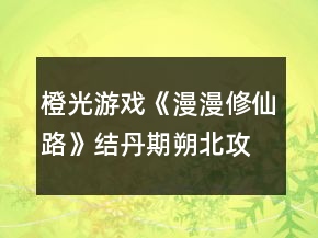橙光游戲《漫漫修仙路》結(jié)丹期朔北攻略