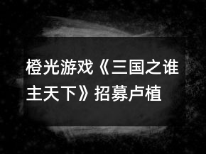 橙光游戲《三國之誰主天下》招募盧植攻略