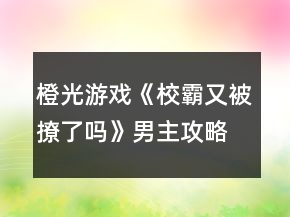 橙光游戲《校霸又被撩了嗎》男主攻略