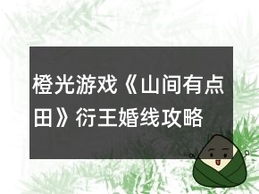橙光游戲《山間有點田》衍王婚線攻略
