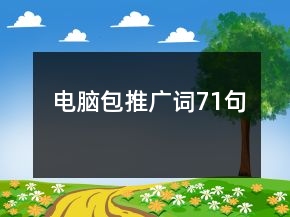 電腦包推廣詞71句
