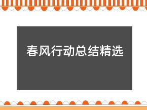 春風(fēng)行動總結(jié)精選