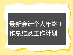 最新會計個人年終工作總結(jié)及工作計劃