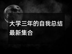大學三年的自我總結(jié)最新集合