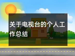 關(guān)于電視臺的個人工作總結(jié)