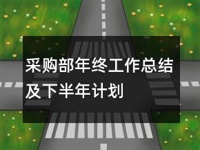 采購部年終工作總結(jié)及下半年計劃