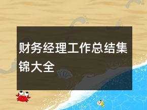 財(cái)務(wù)經(jīng)理工作總結(jié)集錦大全