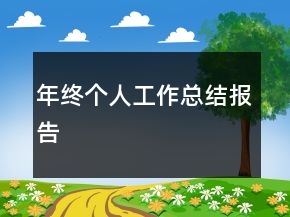年終個人工作總結(jié)報告