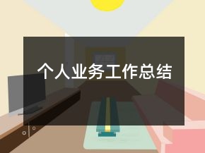 個(gè)人業(yè)務(wù)工作總結(jié)