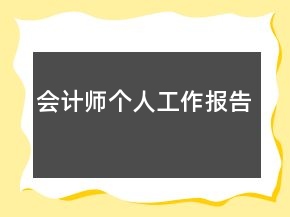 會(huì)計(jì)師個(gè)人工作報(bào)告