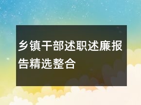 鄉(xiāng)鎮(zhèn)干部述職述廉報(bào)告精選整合