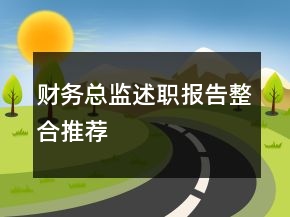 財(cái)務(wù)總監(jiān)述職報(bào)告整合推薦
