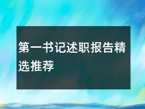 第一書記述職報告精選推薦