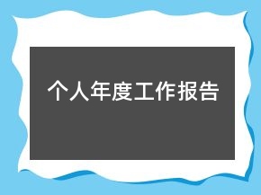 個人年度工作報告