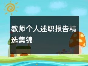 教師個人述職報告精選集錦