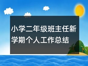 小學(xué)二年級班主任新學(xué)期個人工作總結(jié)精選大全