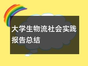 大學(xué)生物流社會(huì)實(shí)踐報(bào)告總結(jié)