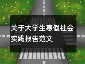 關(guān)于大學(xué)生寒假社會實(shí)踐報(bào)告范文