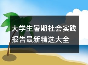 大學(xué)生暑期社會(huì)實(shí)踐報(bào)告最新精選大全