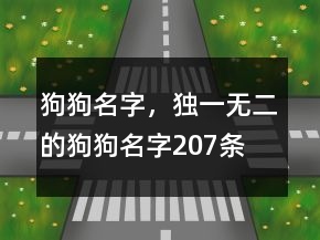 狗狗名字，獨一無二的狗狗名字207條