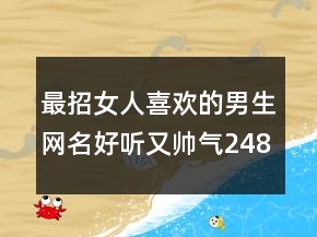 最招女人喜歡的男生網(wǎng)名好聽又帥氣248條