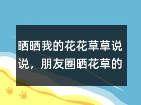 曬曬我的花花草草說說，朋友圈曬花草的說說231條