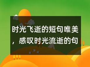 時(shí)光飛逝的短句唯美，感嘆時(shí)光流逝的句子227條