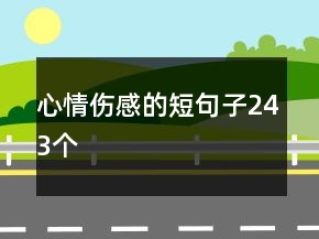 心情傷感的短句子243個(gè)