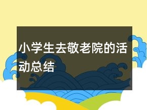 小學(xué)生去敬老院的活動(dòng)總結(jié)