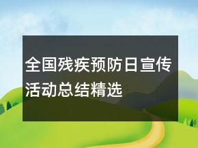 全國(guó)殘疾預(yù)防日宣傳活動(dòng)總結(jié)精選