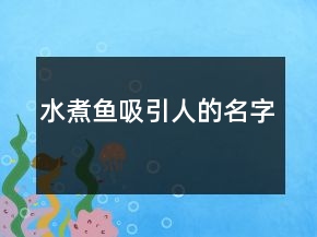 水煮魚吸引人的名字