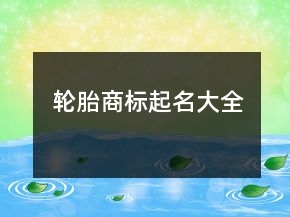 輪胎商標起名大全