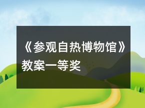 《參觀自熱博物館》教案一等獎