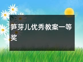 筍芽兒優(yōu)秀教案一等獎