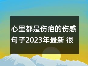 心里都是傷疤的傷感句子2023年最新 很扎心很心痛的160句