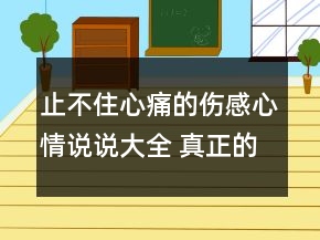 止不住心痛的傷感心情說說大全 真正的傷心是流103句