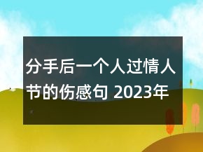分手后一個(gè)人過情人節(jié)的傷感句 2023年情人節(jié)一個(gè)人143句