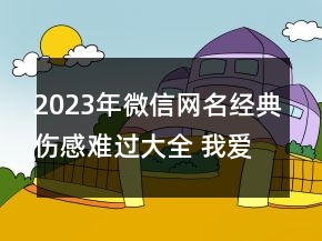 2023年微信網(wǎng)名經(jīng)典傷感難過大全 我愛你愛的丟失了161句