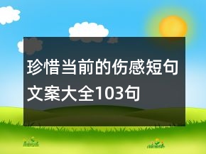 珍惜當(dāng)前的傷感短句文案大全103句